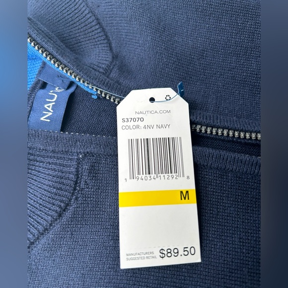 NÁUTICA Mens quarter-zip sweater “Medium “ - Picture 6 of 9